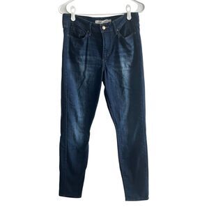 Levi Strauss Signature Mid Rise Skinny Jeans Denim Cotton Blend Blue Women 6